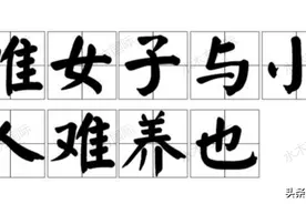 唯女人与小人难养也图片