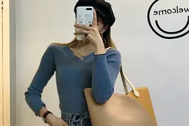 简佰格大容量花瓣拼色单肩包图片