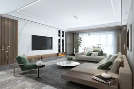 长沙情侣自己动手，装修140㎡大平层，完工效果堪比小区样板间图片