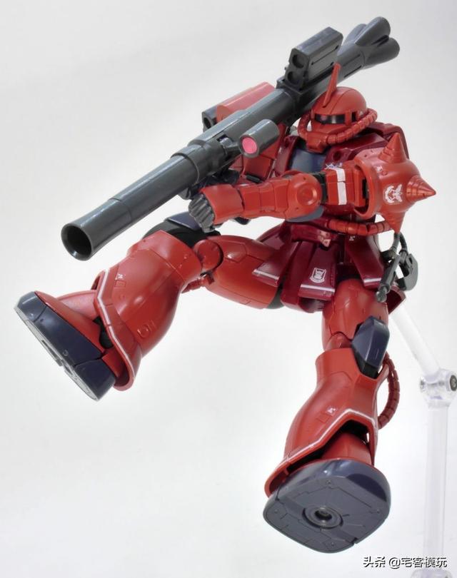 模玩测评：转11区测评系列 HG GTO 夏亚专用扎古II 红色彗星Ver.