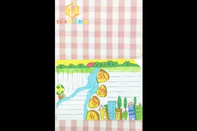 我的家乡手抄报，简单的绘画，倒映出了我心中的美好视频封面
