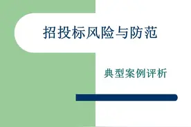 招投标风险与防范及典型案例评析图片