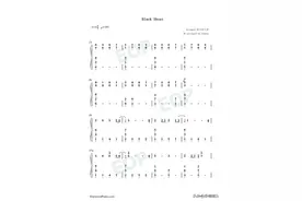 Black Shout-简谱五线谱钢琴谱电子琴谱图片
