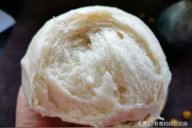 传统手工戗面馒头，层次分明有技巧，宣软蓬松不塌陷，越嚼越香图片