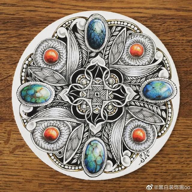 能治抑郁的超牛解压缠绕画,看完心情瞬间变好了