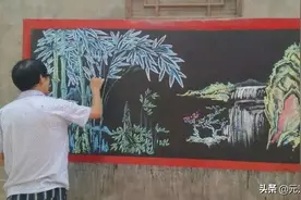 史正策老师黑板报作品集锦图片