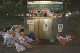 桶太小，厨余垃圾风吹洒一身！小区垃圾桶该怎么设？图片