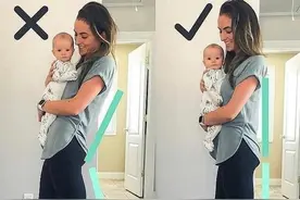 这几种常见带娃姿势，看似“省力”，实则很伤害妈妈，你中招了吗图片