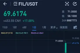 今天建仓FIL币，目前持仓比特币和FIL币。图片
