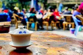 茶馆礼仪之盖碗茶暗语文化图片