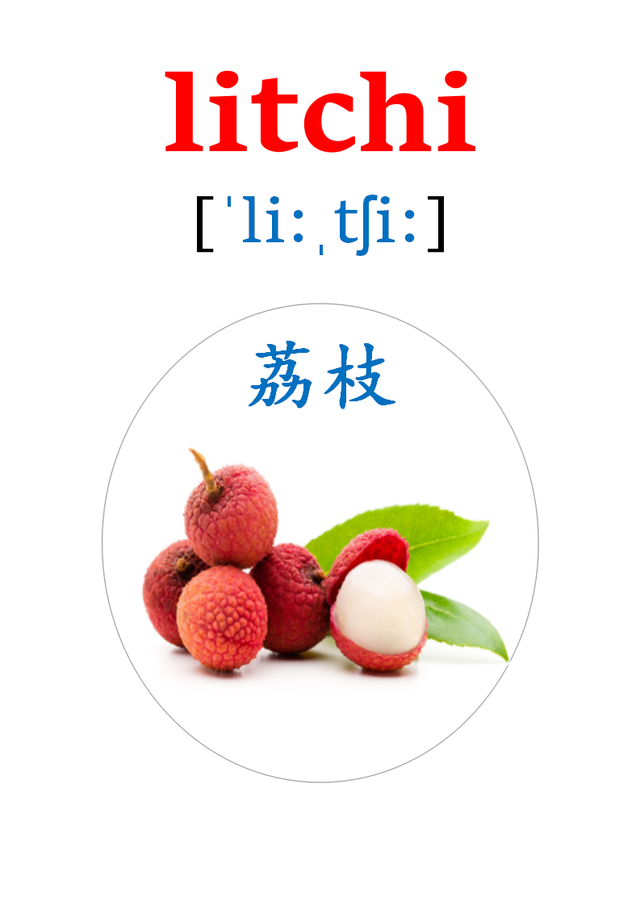 英语卡片来了！20多种水果的英语单词！apple、orange、pear