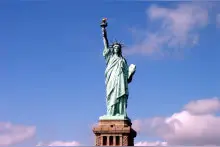 美国自由女神像图片