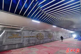 地下37米，武汉最深的地铁站，地铁8号线二期街道口站进入收尾阶段图片