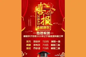 辽宁理科状元722分，前三甲全部来自朝阳图片