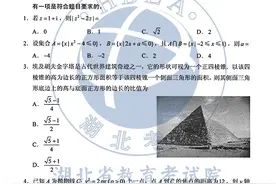 2020年湖北高考理科数学试卷及答案图片