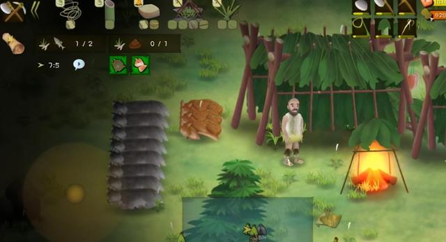画风简陋，但可玩性很高的野外求生游戏，《挨饿荒野》不要错过