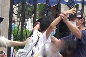 久违同框！陈羽凡接儿子元宝放学 白百何疑素颜现身图片
