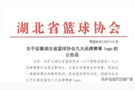关于征集湖北省篮球协会九大品牌赛事logo的公告函图片