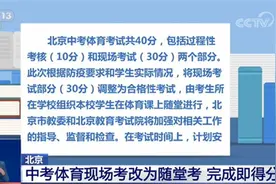 总分30分！2020年北京市中考体育考试相关安排公布图片