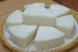 大米发糕的家常做法，蓬松软糯的口感，小孩子很爱吃图片