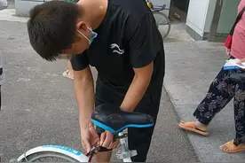 顺义这辆哈啰单车扫码后不能骑，咋回事？图片