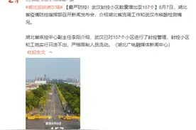 武汉封控小区数量增加至157个图片