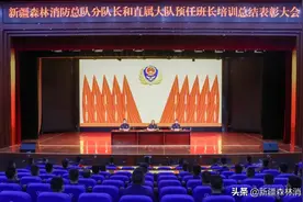 新疆森林消防总队分队长和直属单位预任班长培训队严密组织召开总结表彰大会图片