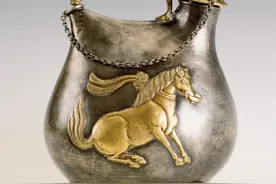 鎏金舞马衔杯银壶为什么能成为国宝级的文物？它珍贵在哪？图片