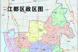 江都地图赏析 江苏省扬州市江都区图片