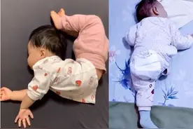 宝宝睡姿能有多奇葩？掀开被子浑身都是戏，每个都在意料之外图片