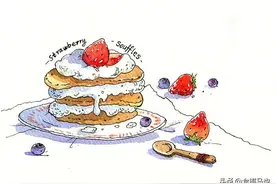 【手绘课 】暖色调过生活，不负美食与爱—超简单美食淡彩手绘课图片