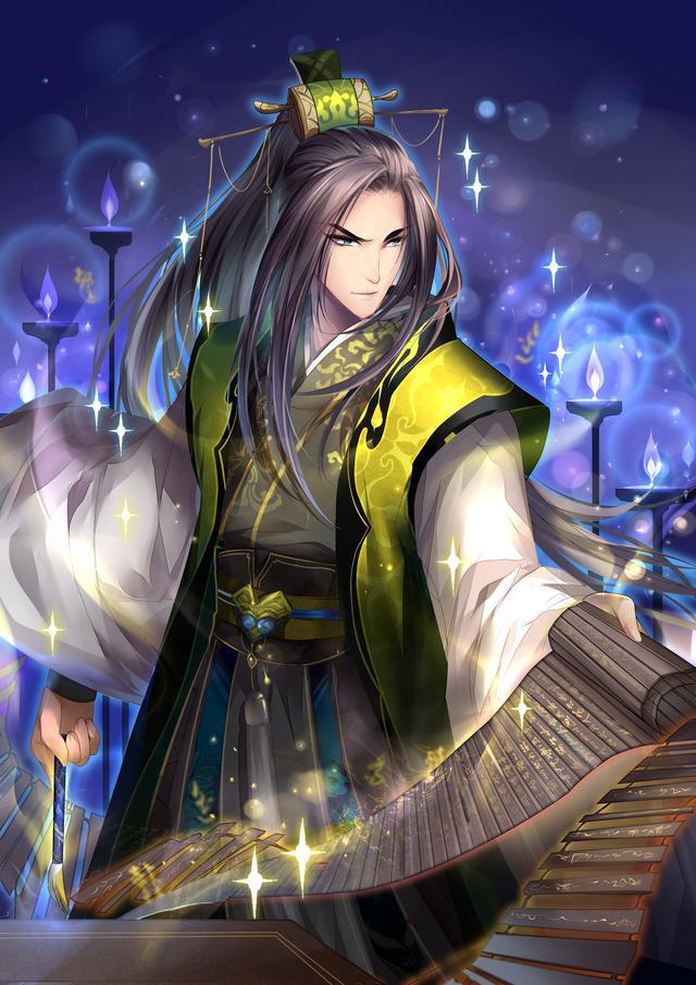 唯美国漫风格《三国罗曼史》游戏卡牌高清原画 女性版三国人物欣赏