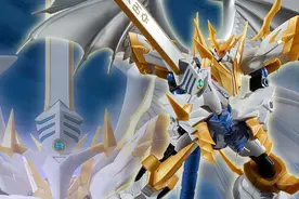 模玩资讯：万代 网限 FrS Amplified系列 帝皇龙甲兽 圣骑士形态图片