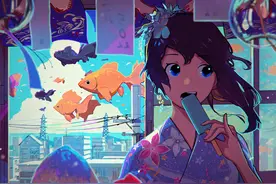 二次元美图欣赏：清凉一夏，有你相伴图片