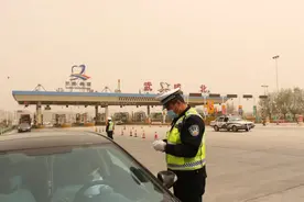 沙尘暴来袭，风沙中守护的“土豪”图片