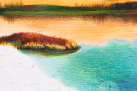 彩铅也能画风景，这样画风景更美哦图片