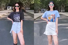 T恤的16种搭配示范，上身简约帅气还俏皮，助你变身甜酷女孩图片