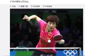 丁宁拟录取北大体育硕士图片