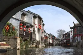 江苏苏州：繁华山塘河图片