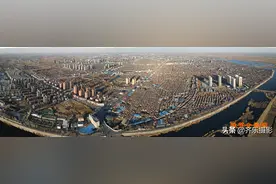 航拍胜芳镇图片