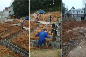 从北京运60吨瓷砖石材，湖北这栋100万的农村别墅到底有多漂亮？图片