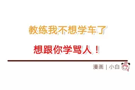 “教练我不想学车了想跟你学骂人”哈哈哈哈笑得我方向盘都丢了图片