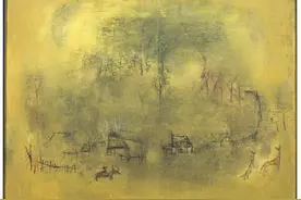 赵无极华裔法籍画家，抒情主义抽象大师图片