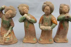 唐代殉葬女俑的“环肥燕瘦”：素面已云妖，更著花钿饰图片