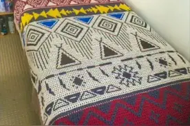 「针织作品」一流的钩针床罩设计图案，我看了好几遍图片