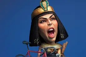 埃及艳后、爱因斯坦智能锁创意广告图片