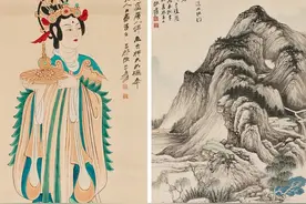 惺惺相惜，笔墨传情：张大千致王季迁伉俪精作二帧赏析图片