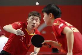 许昕/孙颖莎混双夺冠互打满分，“叔侄组合”第三次合作夺冠图片