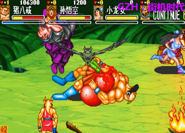 街机游戏《西游释厄传》最无耻的打法，把BOSS提前拖出来打