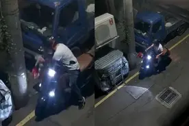 8岁猫咪被嫌弃年纪大，遭人丢弃在路边，猫咪躲在夹缝里瑟瑟发抖图片